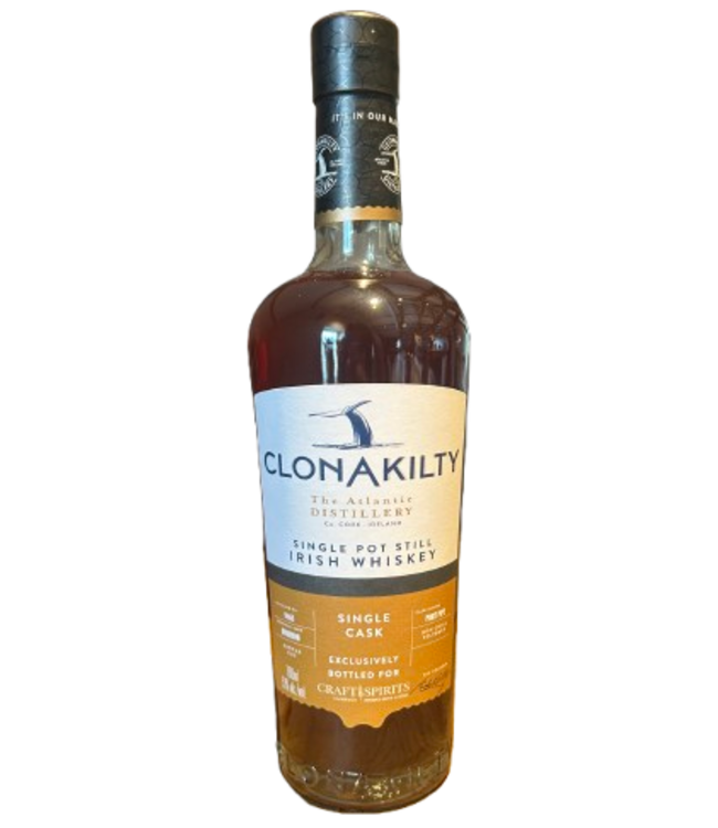 Clonakilty Single Cask Pot Still Irish Whiskey Port Pipe Finish For Craft Spirits 0.70 ltr 53%
