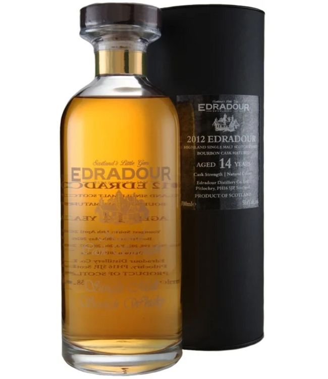 Edradour 14 Years Old 2012 Bourbon Cask Ibisco Decanter 0,70 ltr 58,6%