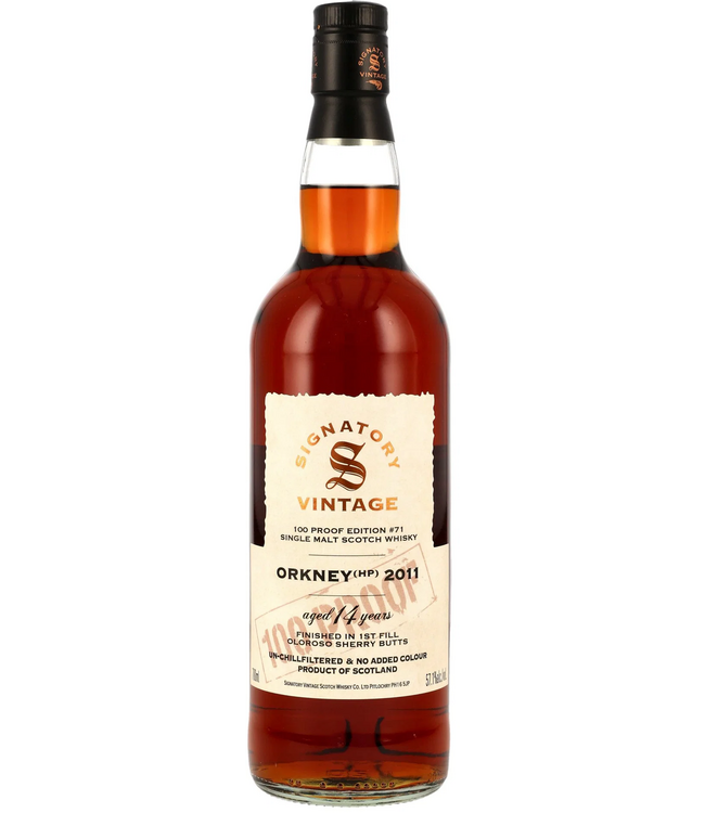 Orkney 2011 Signatory Vintage 100 Proof Edition #71 0,70 ltr 57,1%