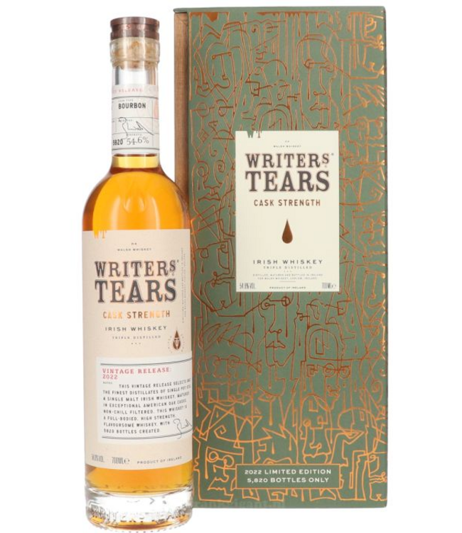 Writers Tears Cask Strength 2022 Release 0,70 ltr 54,6%