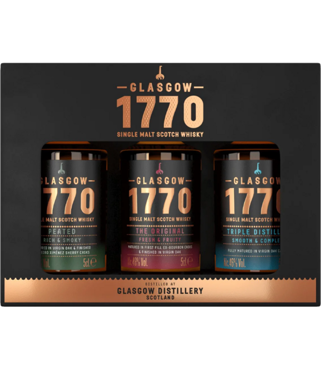 1770 Glasgow Distillery 3 Pack Miniature Set 0,15 ltr 46%