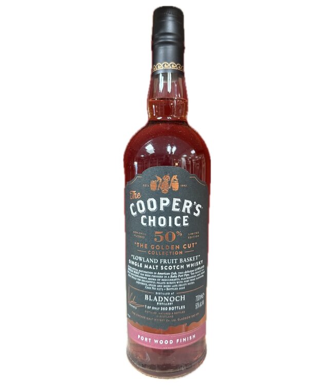 Bladnoch ''Lowland Fruit'' Cooper's Choice Golden Cut 0,70 ltr 50%