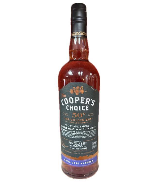 Finglassie ''Lowland Smoke'' Cooper's Choice Golden Cut 0,70 ltr 50%