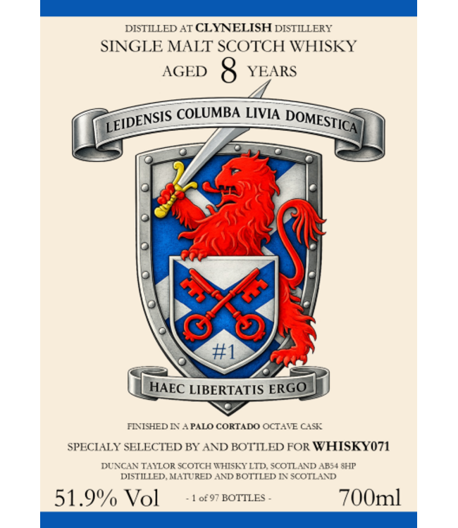 Clynelish 8 Years Old Duncan Taylor Specially For WHISKY071 0,70 ltr 51,9%