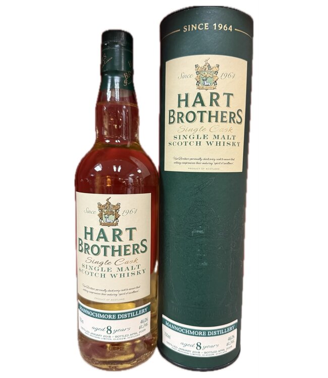 Mannochmore 8 Years Old 2018 Hart Brothers 0,70 ltr 46%