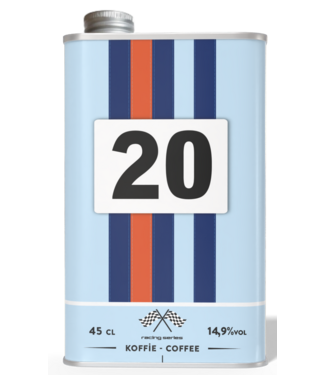 Jerrycan Blikje Retro Blauw Oranje Nr. 20 Koffielikeur 0,45 ltr 14,9%