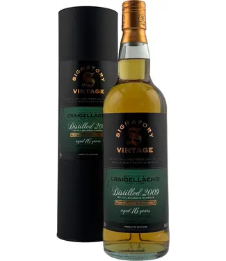 Craigellachie Craigellachie 16 Years Old 2009 Signatory Unchill Filtered Collection 0,70 ltr 46%