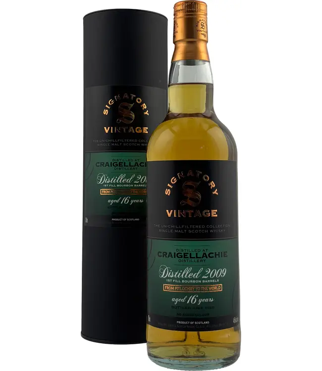 Craigellachie 16 Years Old 2009 Signatory Unchill Filtered Collection 0,70 ltr 46%