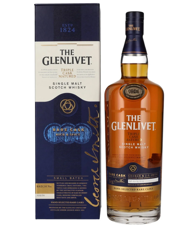 The Glenlivet Triple Cask Matured Rare Cask Batch No. 9378/016 1,00 ltr 40%