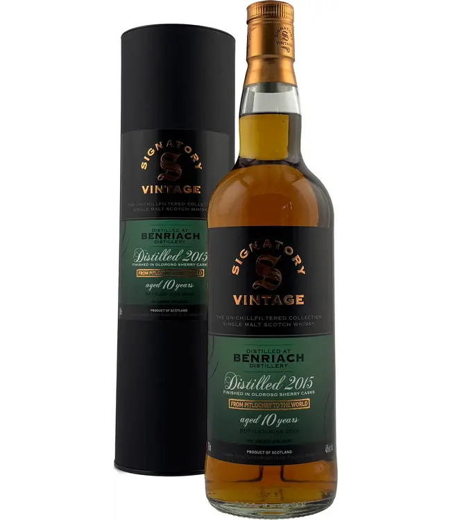 Benriach 10 Years Old 2015 Signatory Unchill Filtered Collection 0,70 ltr 46%