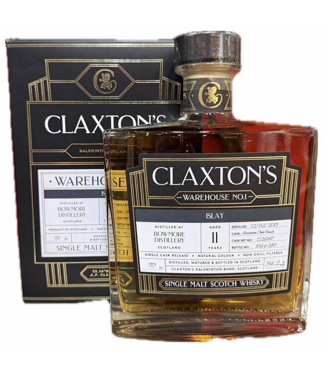 Bowmore 11 Years Old 2015 Claxton's Warehouse 1 0,70 ltr 54,2%