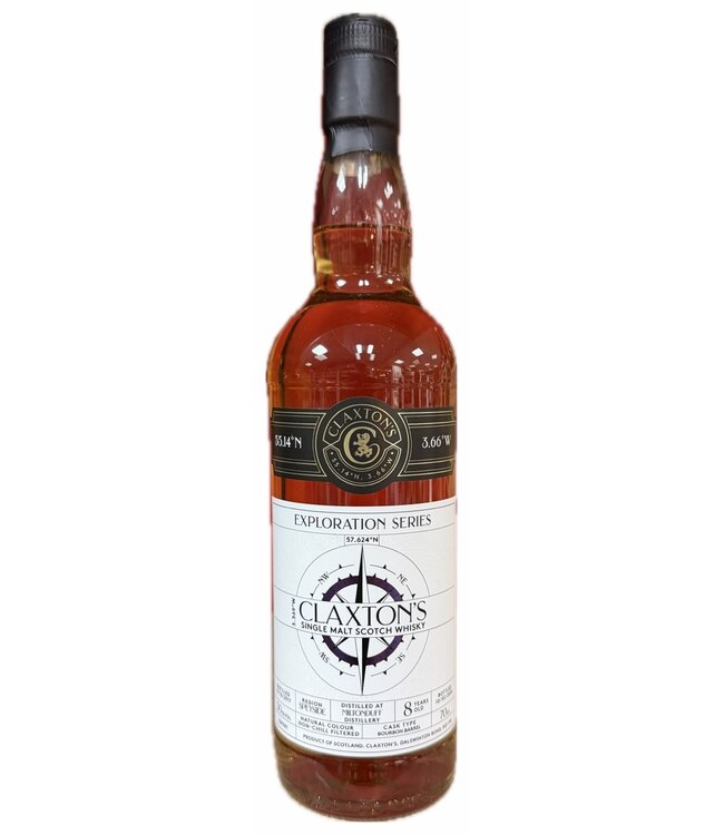 Miltonduff 8 Years Old 2018 Claxton's Exploration Series 0,70 ltr 50%