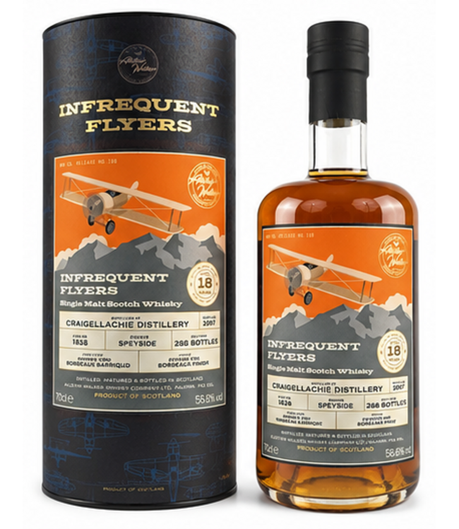 Craigellachie 18 Years Old 2007 Infrequent Flyers 0,70 ltr 58,6%