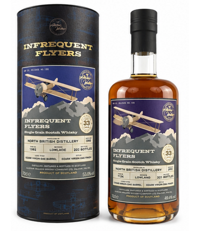 North British 33 Years Old 1992 Infrequent Flyers 0,70 ltr 49,4%