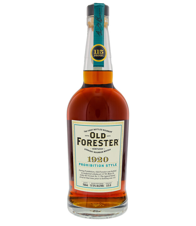 Old Forester 1920 Prohibition Style Kentucky Straight Bourbon Whisky 0,75 ltr 57,5%