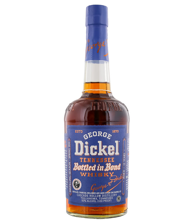 George Dickel Bottled in Bond Aged 12 Years Distilled Spring 2011 Whisky 0,75 ltr 50%
