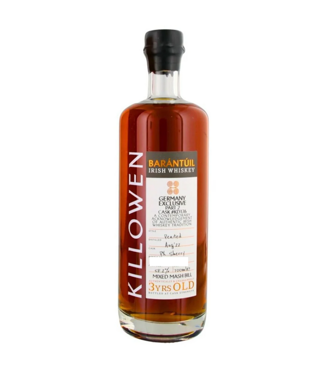 Killowen Barantuil Germany Exclusive No. 2 Cask No. KD176 Irish Whiskey 0,70 ltr 58,2%