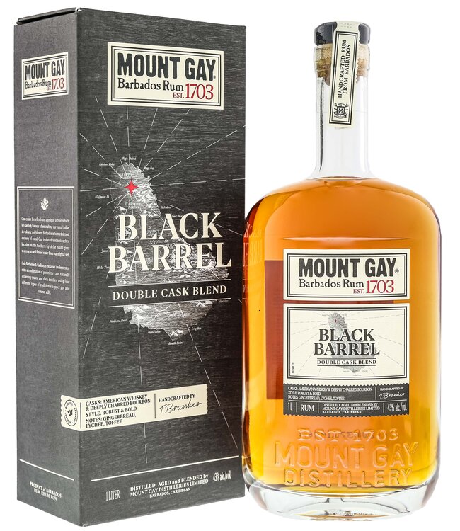 Mount Gay Black Barrel Double Cask Blend 1,00 ltr 43%