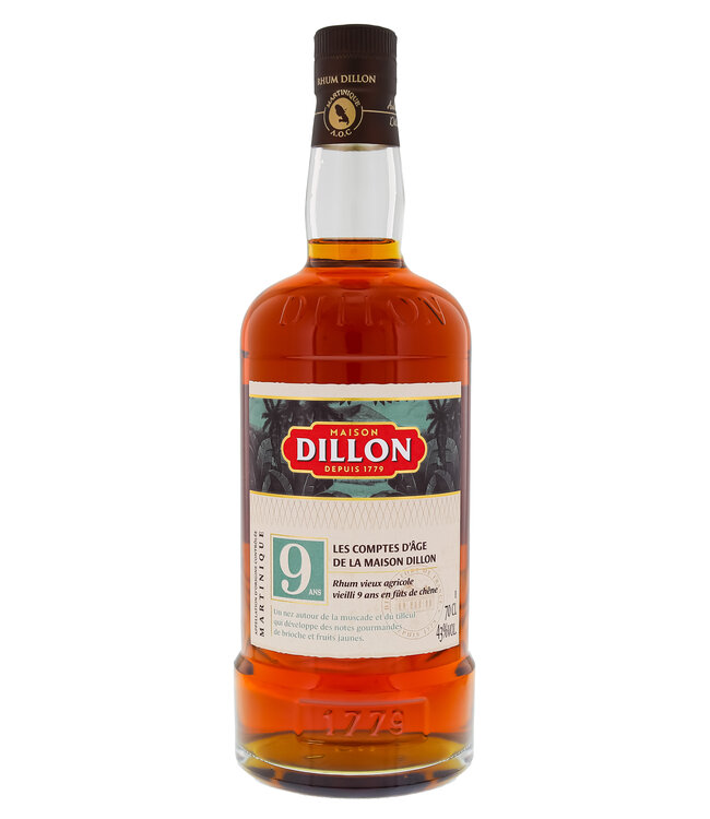 Dillon Rhum Vieux Agricole 9 Years Old 0,70 ltr 43%