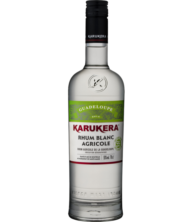 Karukera Rhum Blanc Agricole Les Vertisols 0,70 ltr 55%