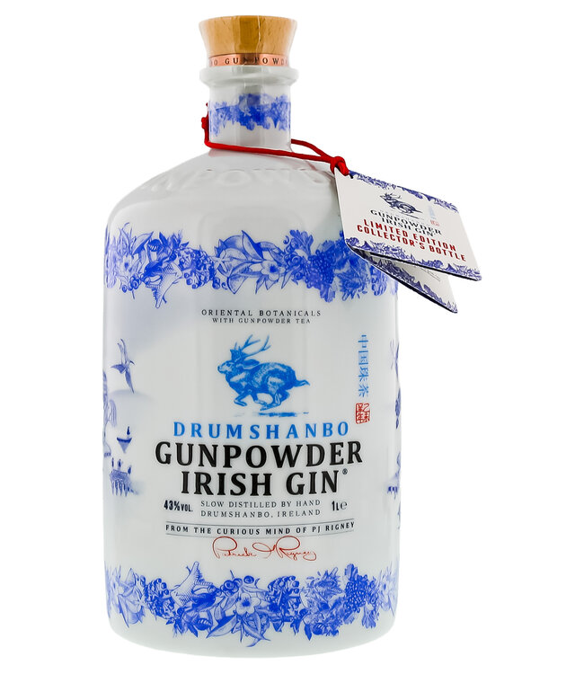 Drumshanbo Gunpowder Irish Gin Ceramic Bottle 1,00 ltr 43%