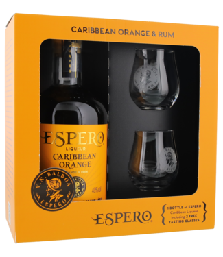 Espero Caribbean Orange & Rum Giftset 0,70 ltr 40%