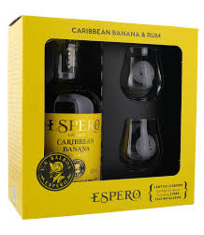 Espero Caribbean Banana & Rum Giftset 0,70 ltr 40%