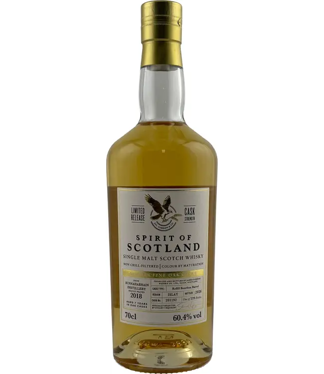 Bunnahabhain 7 Years Old 2018 Spirit Of Scotland 0,70 ltr 60,4%