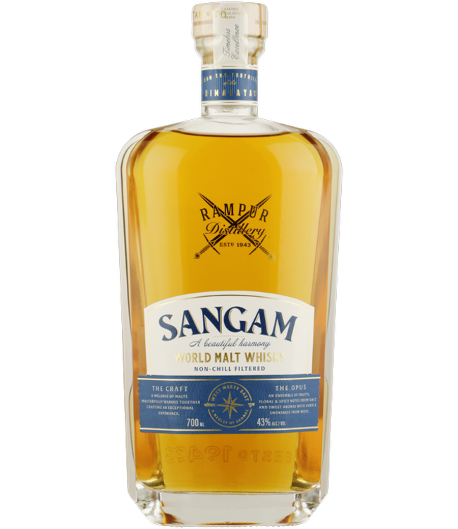 Rampur Sangam World Malt Malt 0,70 ltr 43%