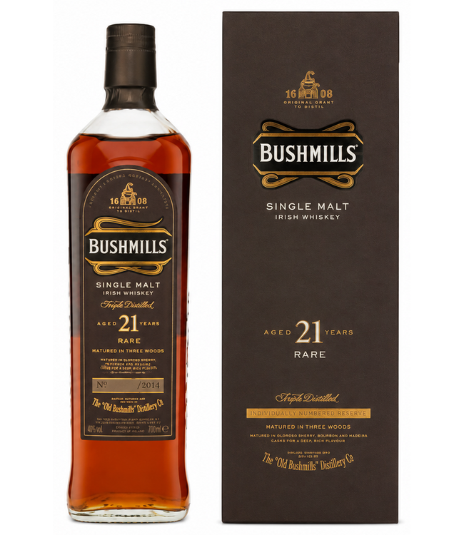 Bushmills 21 Years Old Single Malt Rare 2014 0,70 ltr 40%