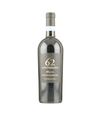 San Marzano Anniversario 62 Primitivo Manduria Riserva 0,75 ltr 14,5%