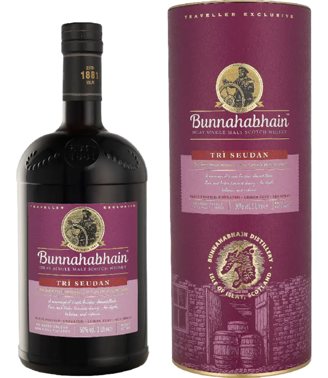 Bunnahabhain Tri Seudan 1,00 ltr 50%