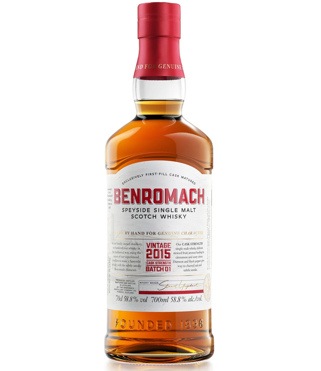 Benromach Vintage 2015 Cask Strength Batch 1 0,70 ltr 58,8%