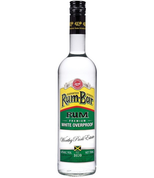 Rum Bar Worthy Park Estate Overproof White Pot Still Rum 0,70 ltr 63%