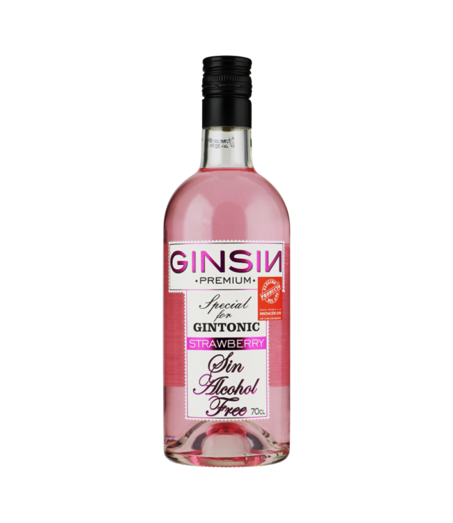 Ginsin Strawberry Alcoholvrij Ginsmaak 0,70 ltr 0%