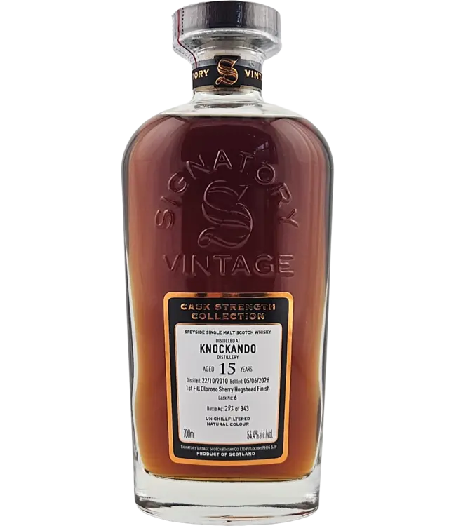 Knockando 2010 Signatory Cask Strength Cask 6 0,70 ltr 54,4%