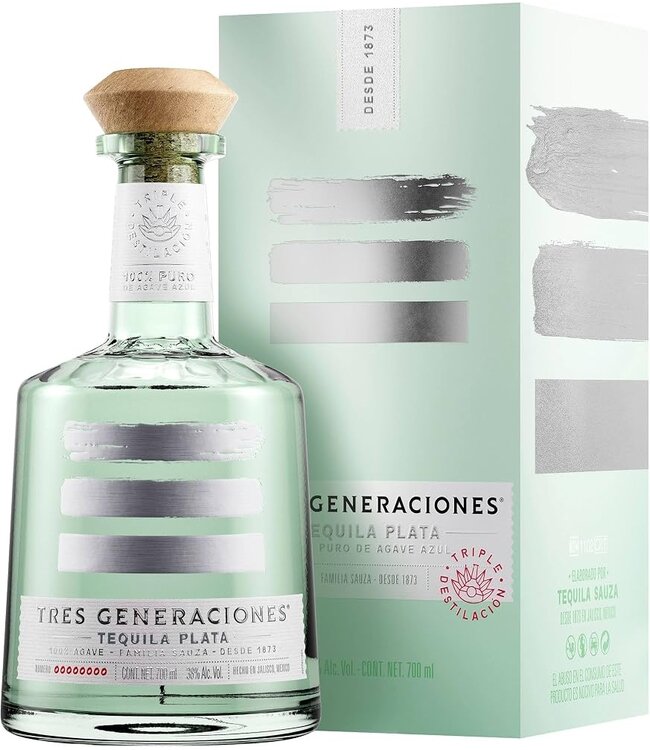 Tres Generaciones Tequila Blanco 0,70 ltr 38%