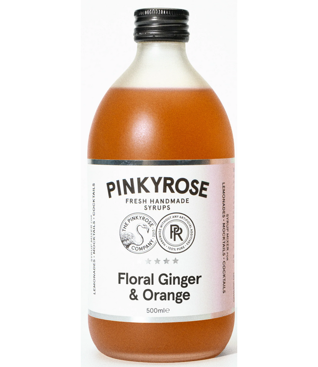 Pinkyrose Floral Ginger&Orange Syrup 0,50 ltr 0%