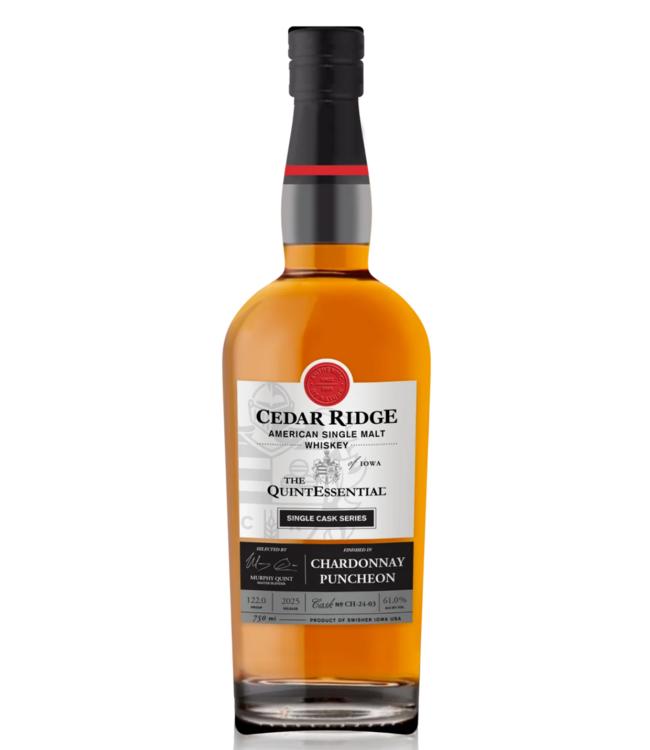 Cedar Ridge Single Cask Series - Chardonnay Finish 0,75 ltr 61%