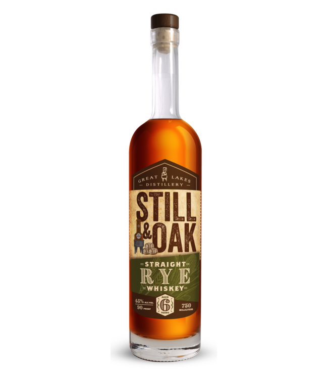 Great Lakes Distillery Still & Oak Straight Rye 6 Years Old 0.75 ltr 45%