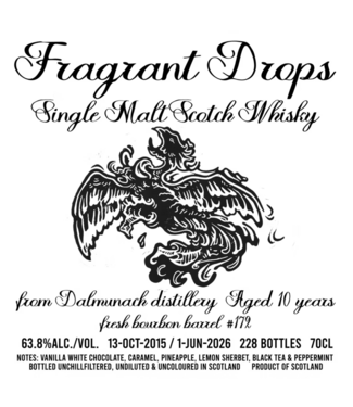 Dalmunach Dalmunach 10 Years Old 2015 Fragrant Drops 0,70 ltr 63,8%