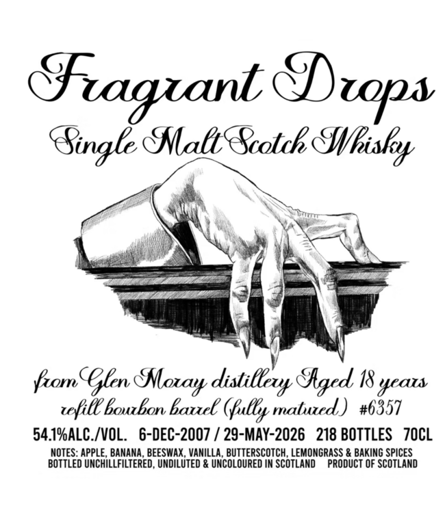 Glen Moray 18 Years Old 2007 Fragrant Drops 0,70 ltr 54,1%