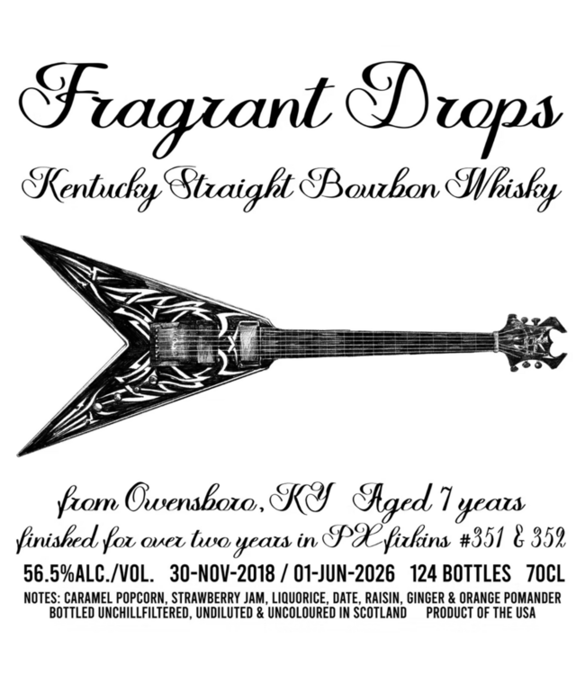 Kentucky Straight Bourbon 7 Years Old 2018 Fragrant Drops 0,70 ltr 56,5%