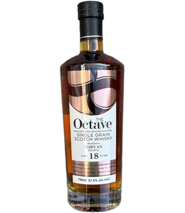 Girvan 18 Years Old 2008 Duncan Taylor Octave 0,70 ltr 51,5%