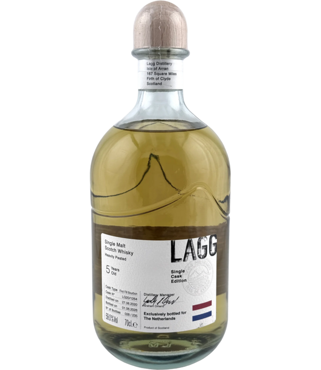 Lagg 5 Years Old Single Cask LG20/1264 For The Netherlands 0.70 ltr 59%