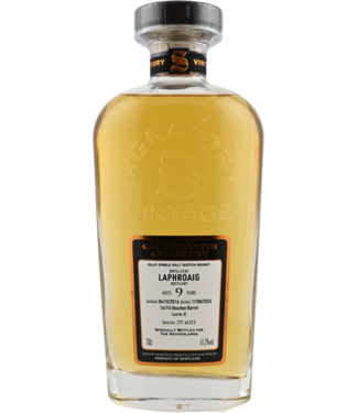 Balmenach Laphroaig 9 Years Old 2016 Signatory Cask Strength Cask 8 0,70 ltr 61,2%