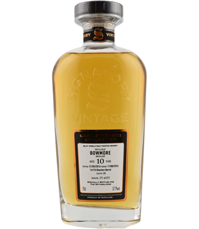 Bowmore 10 Years Old 2016 Signatory Cask Strength Cask 26 0,70 ltr 57,7%