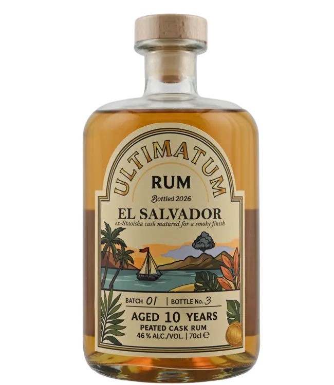 Ultimatum Rum 10 Years Old El Salvador Peated Cask 0,70 ltr 46%