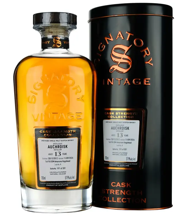 Auchroisk 13 Years Old 2012 Signatory Cask Strength Cask 4 0,70 ltr 57,9%