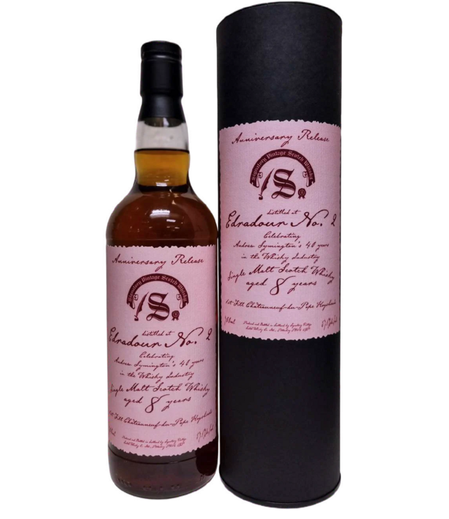 Edradour No. 2 8 Years Old 2018 Signatory 40th Anniversary Release 0.70 ltr 57.1%